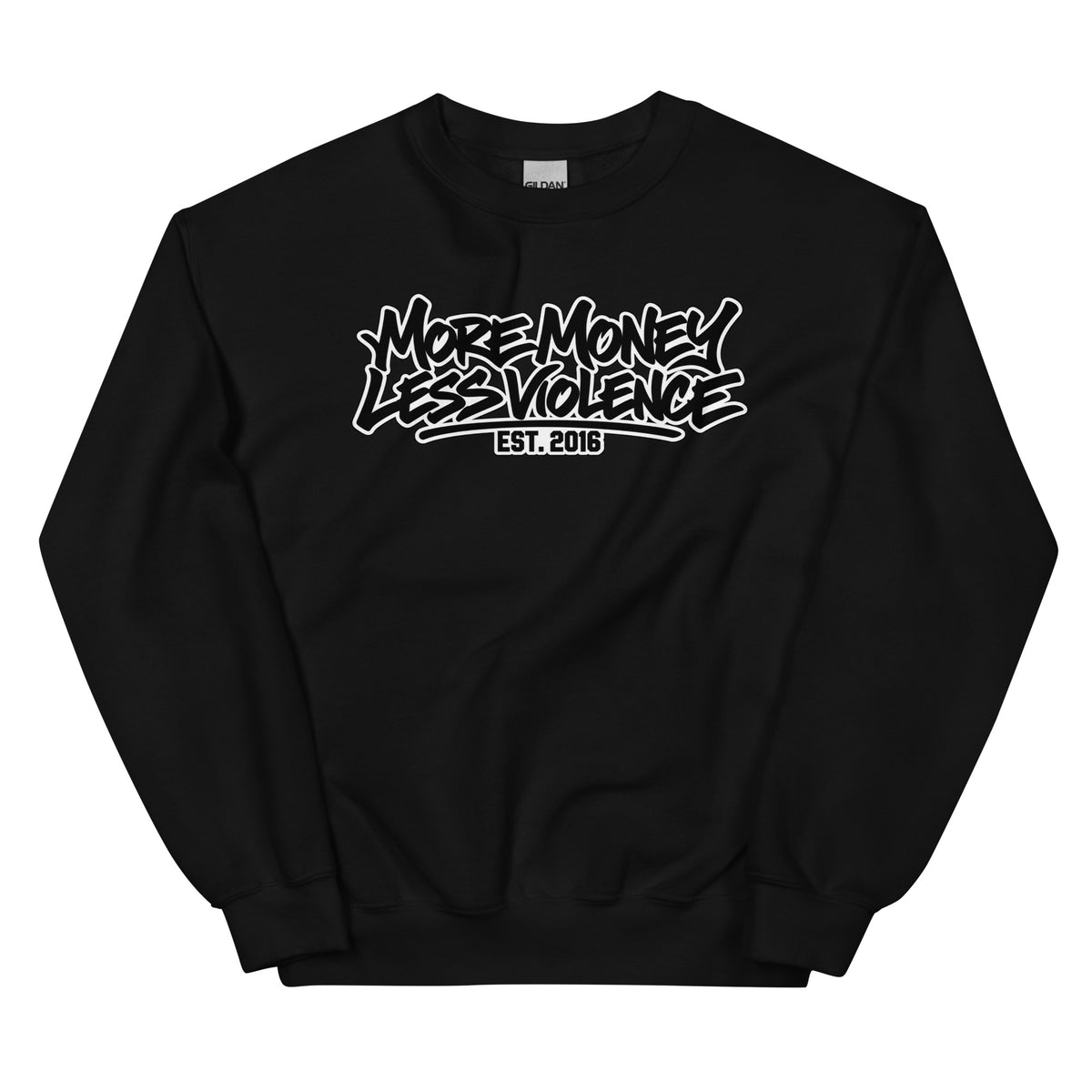 MMLV Crewneck Sweatshirt in black, front