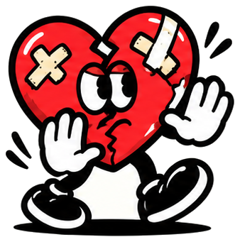 MMLV broken heart character, crying, MMLV bottoms coming soon