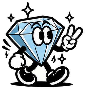 MMLV diamond character welcoming you to Buffalo, NY