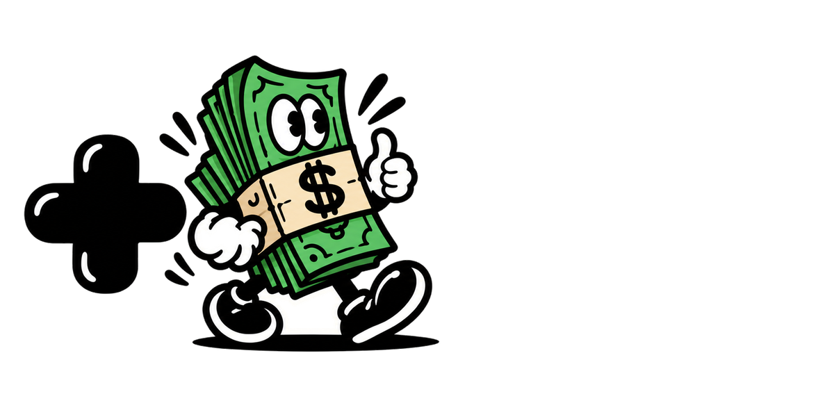More Money: plus sign and the MMLV money stack character